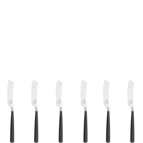 Athena Butter Knife Set, Black Matte — Casa Bugatti