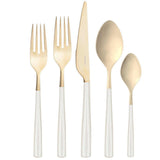 Athena Champagne 5 Piece Place Setting - Ivory Pearl