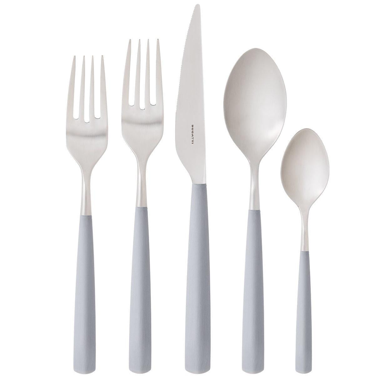 Athena 5 piece place setting - Gray Matte