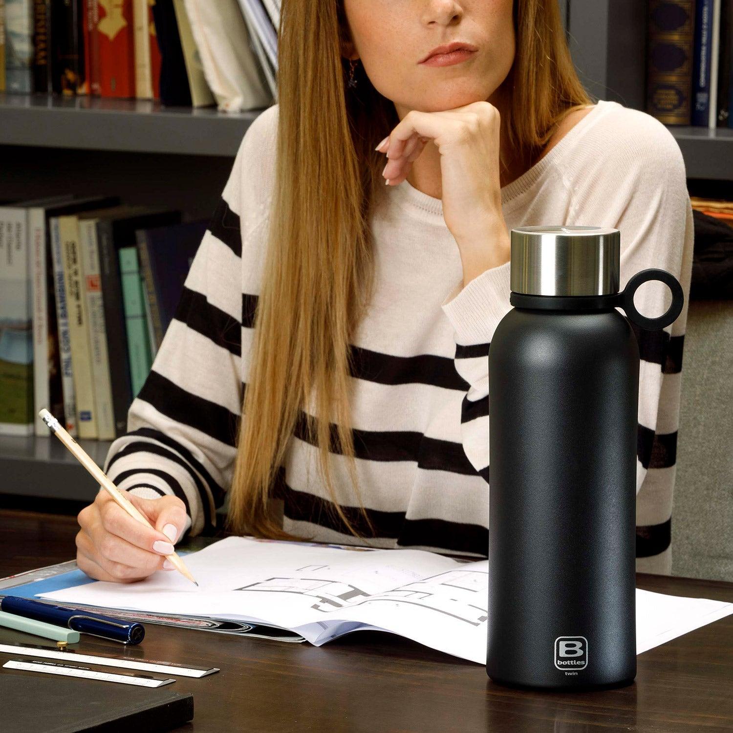 B Bottle  Twin 1.5 L / 50.7 fl. oz.  Antracite-Casa Bugatti USA