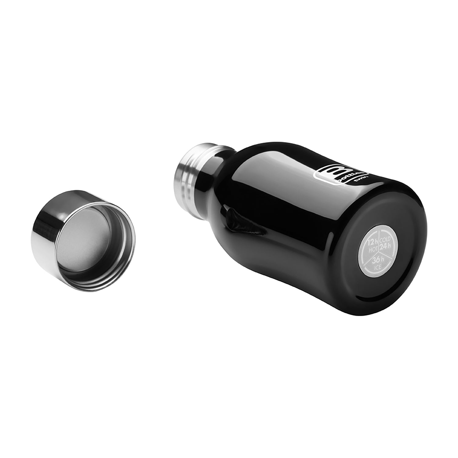 B Bottle  Twin 250 ml / 8.4 fl. oz  Black Piano Bright Diamond Coating-Casa Bugatti USA