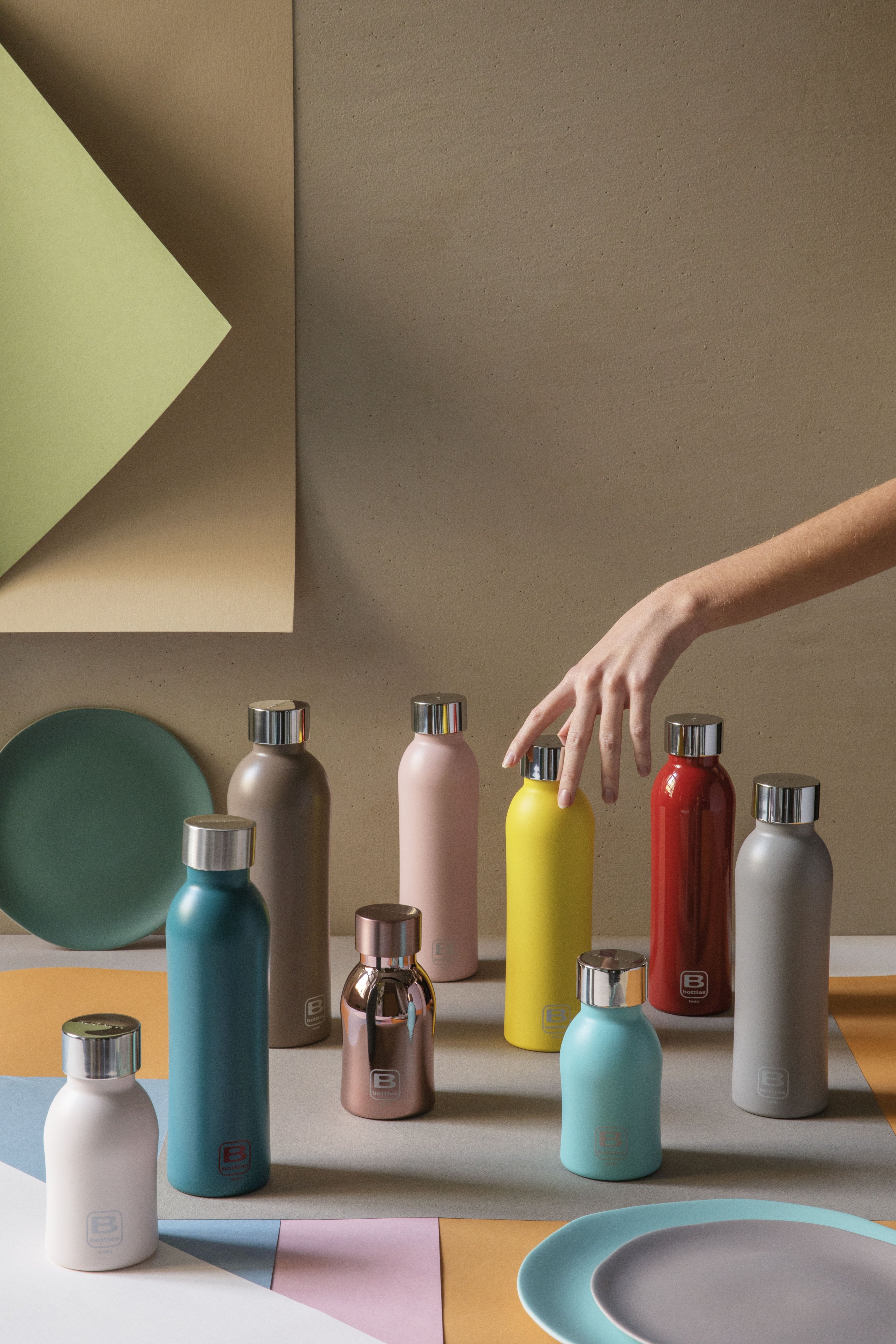 B Bottle  Twin 250 ml / 8.4 fl. oz  White Sand Diamond Coating-Casa Bugatti USA