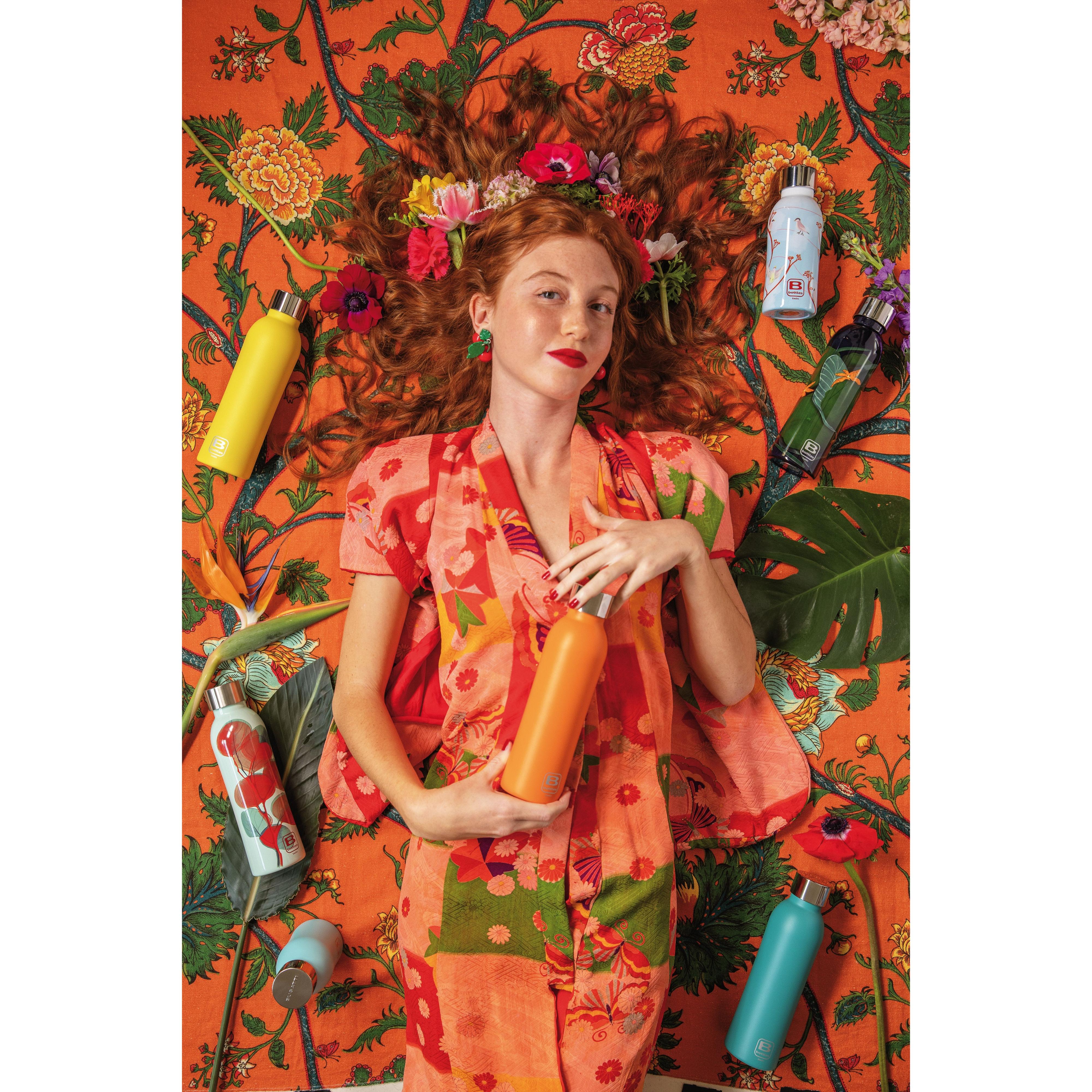 B Bottle  Twin 350 ml / 11.8 fl. oz  Acqua Marina Sand Diamond Coating-Casa Bugatti USA