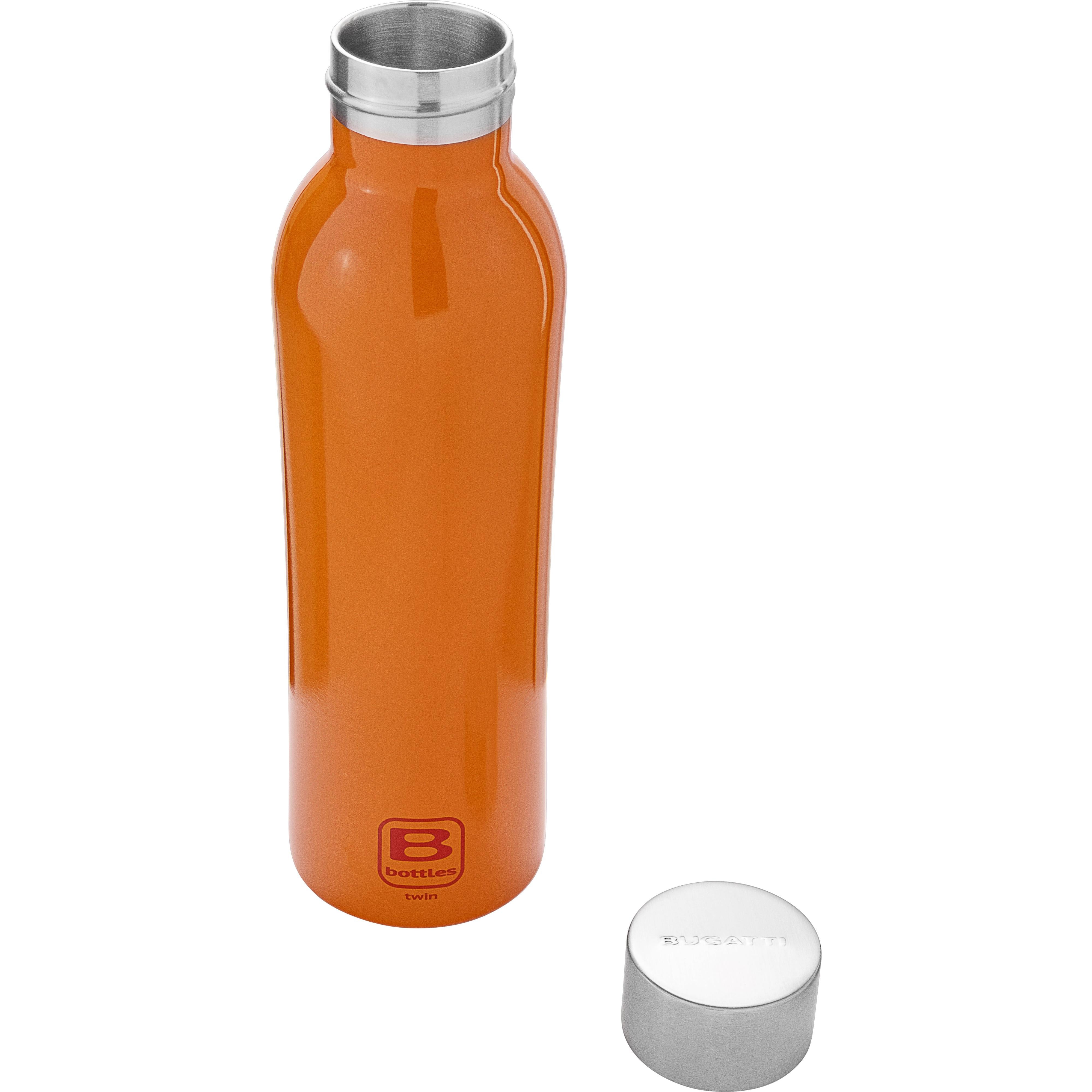 B Bottle  Twin - 500 ml / 16.9 fl. oz.  Orange Lucido-Casa Bugatti USA