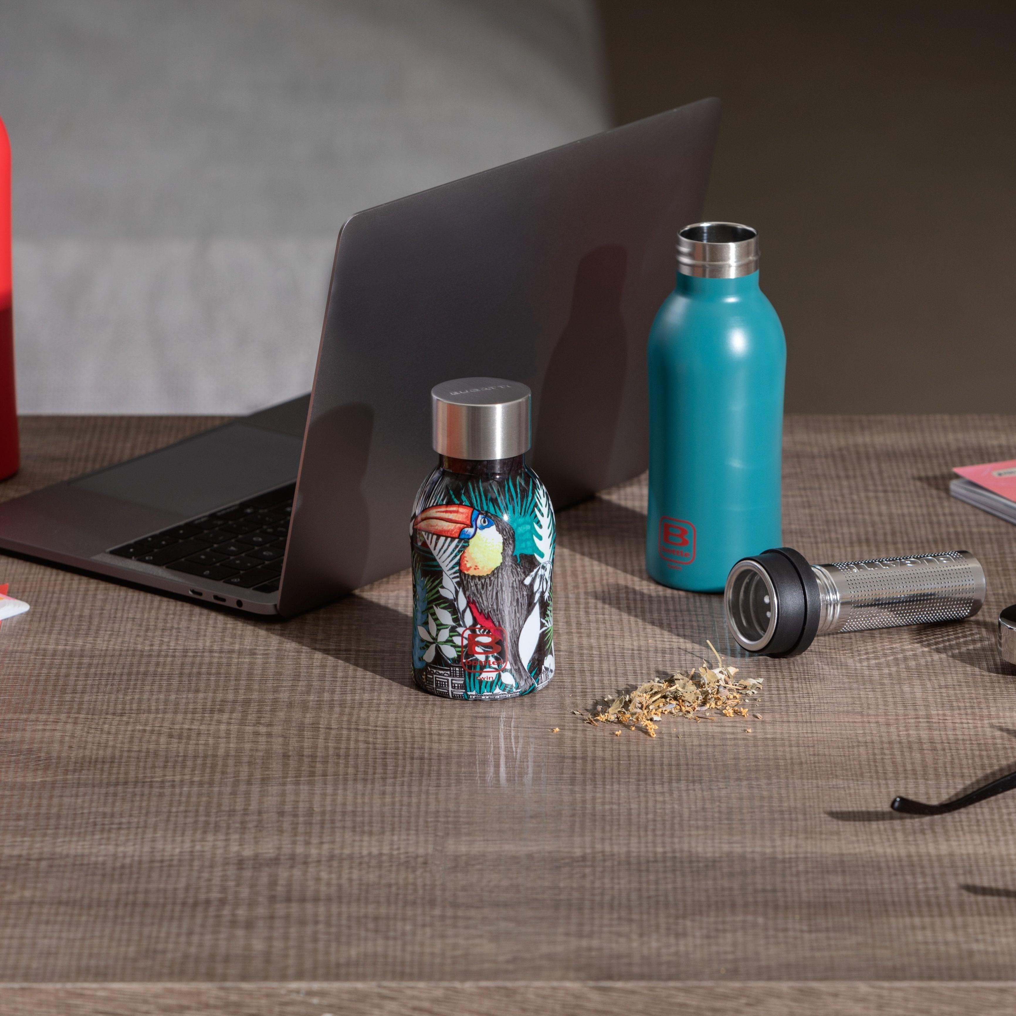 B Bottle  Twin 500 ml / 16.9 fl. oz.  Red-Casa Bugatti USA