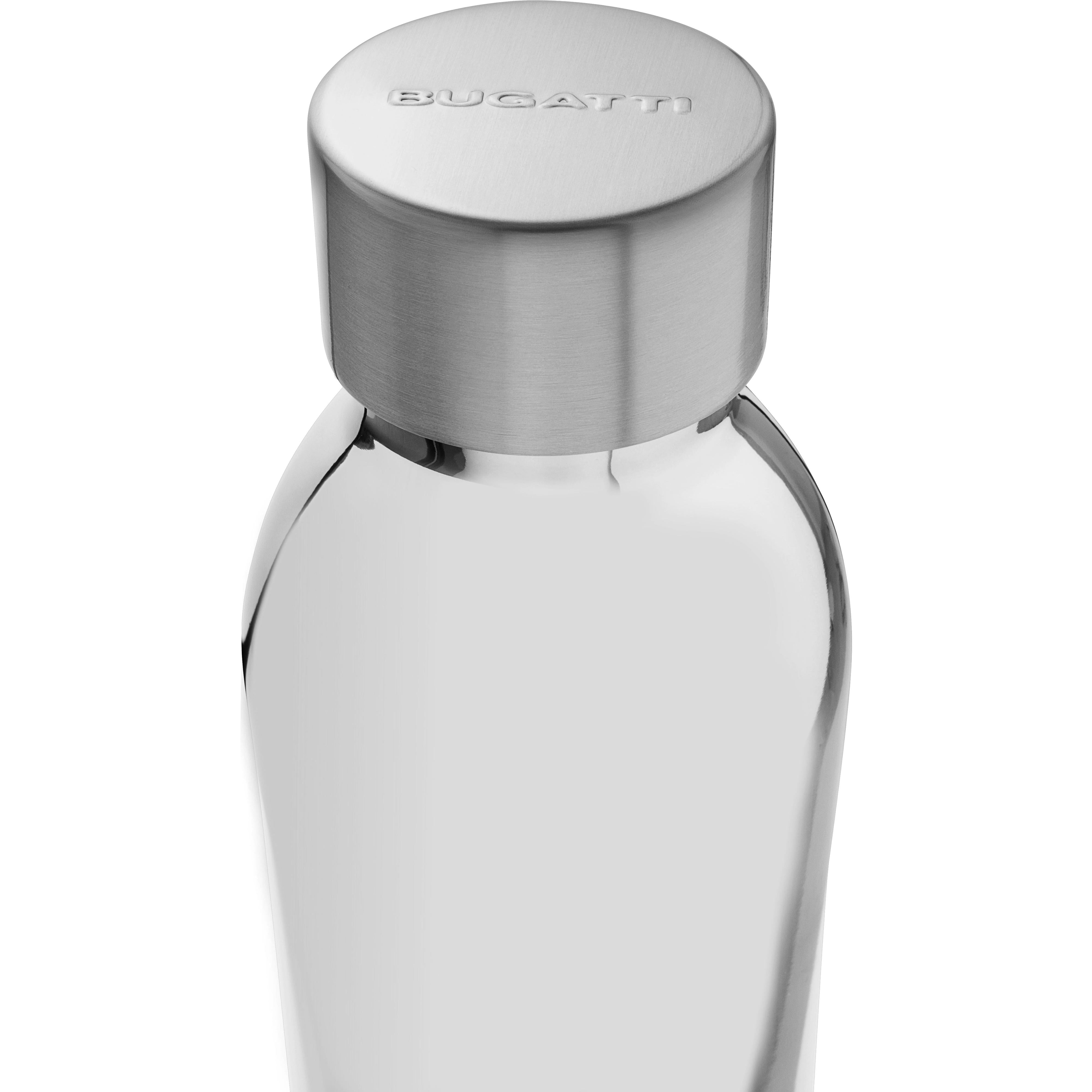 B Bottle  Twin 500 ml / 16.9 fl. oz.  Silver Lux-Casa Bugatti USA