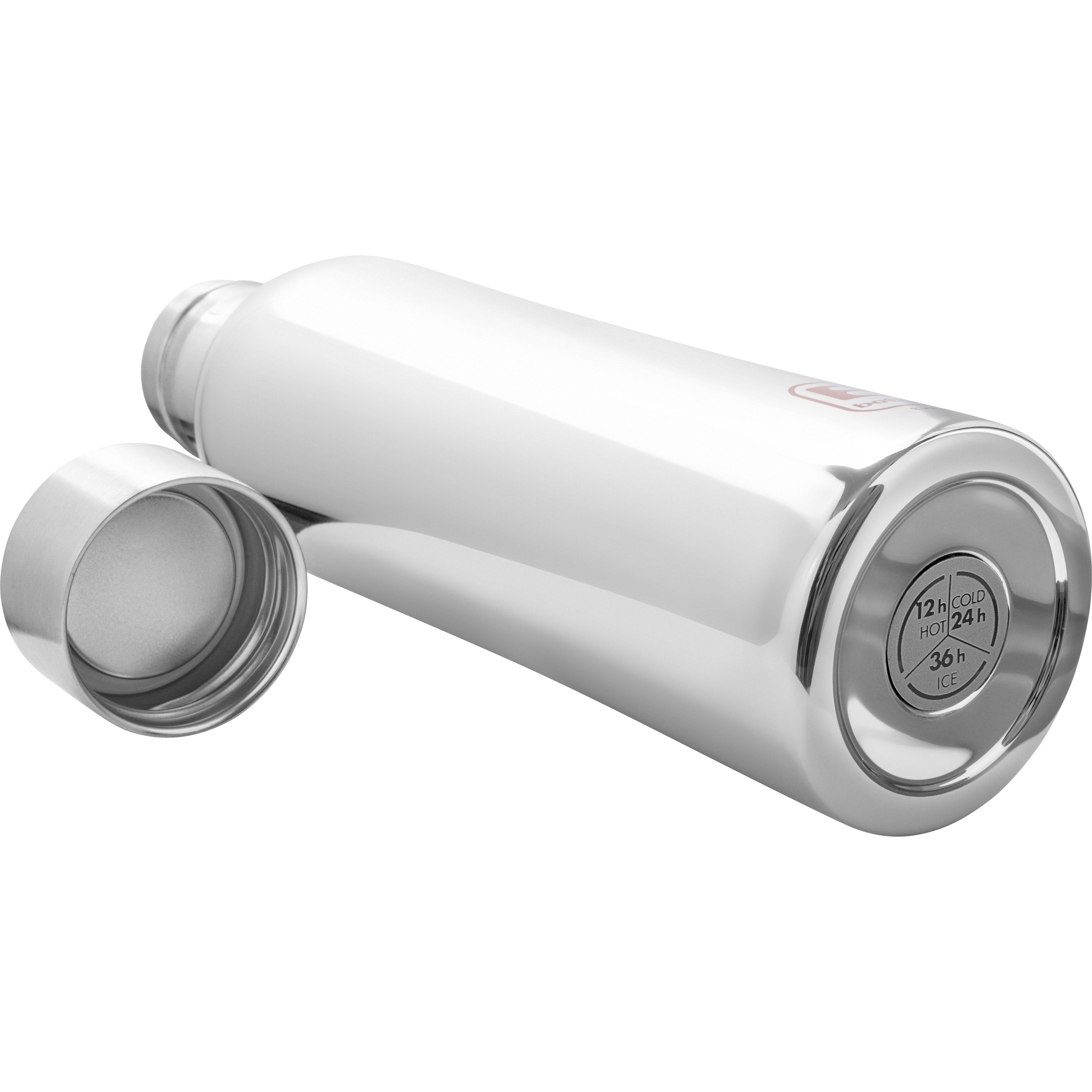 B Bottle  Twin 500 ml / 16.9 fl. oz.  Silver Lux-Casa Bugatti USA