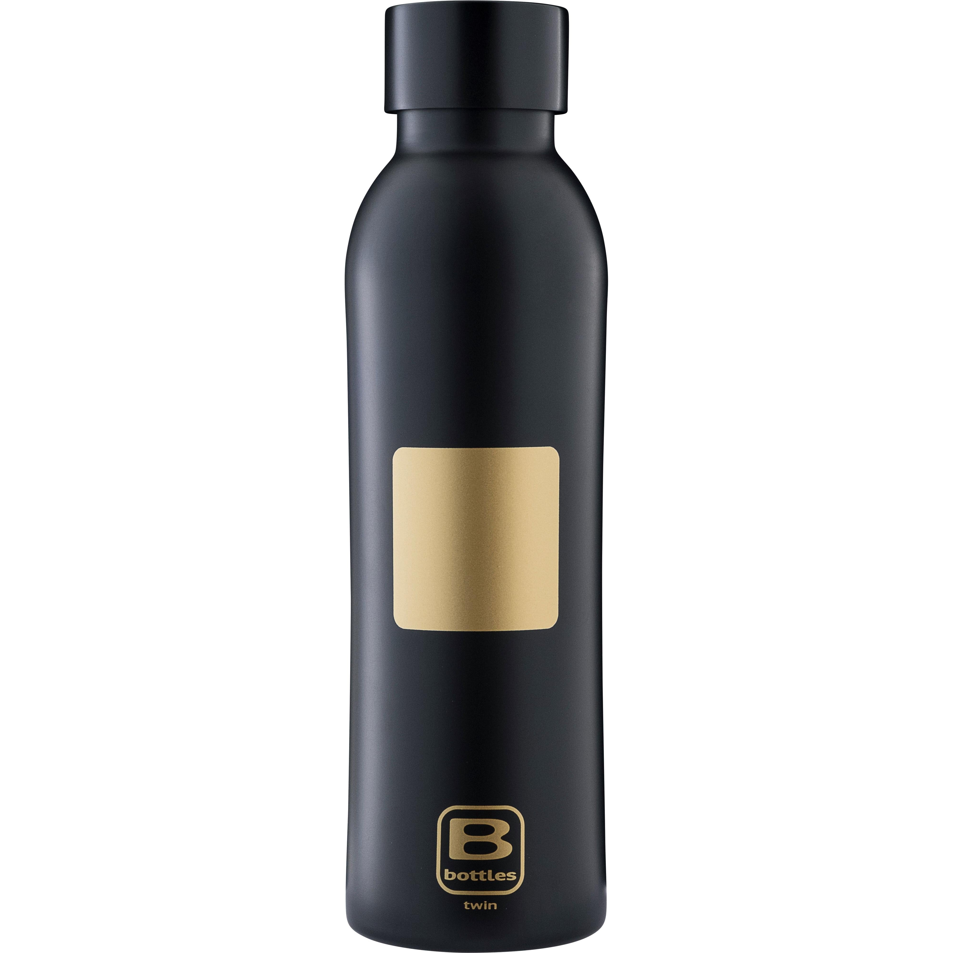 B Bottle  Twin 500 ml / 16.9 fl. oz.  Square Gold-Casa Bugatti USA