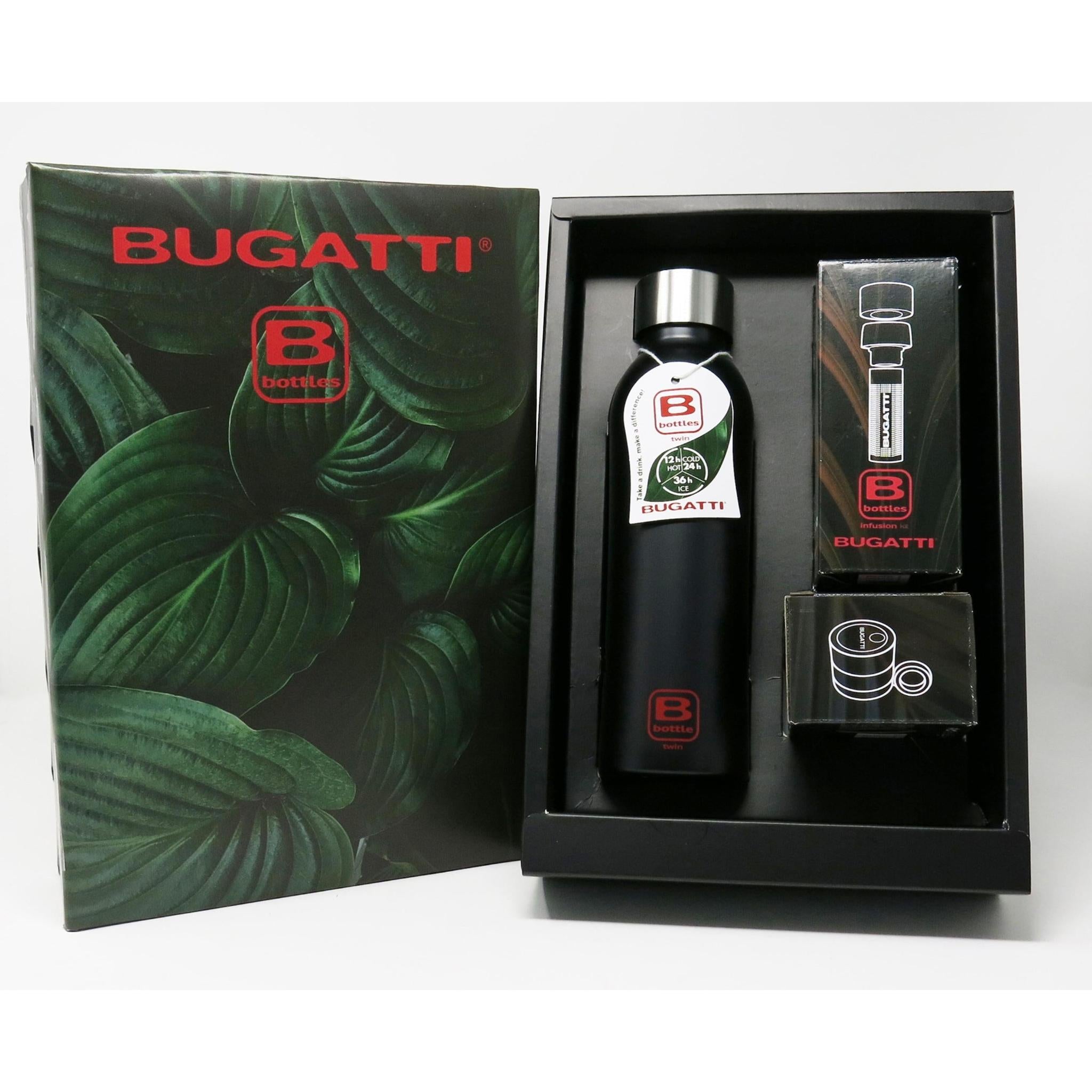 B Bottle Twin 500 ml Black Matte-Casa Bugatti USA