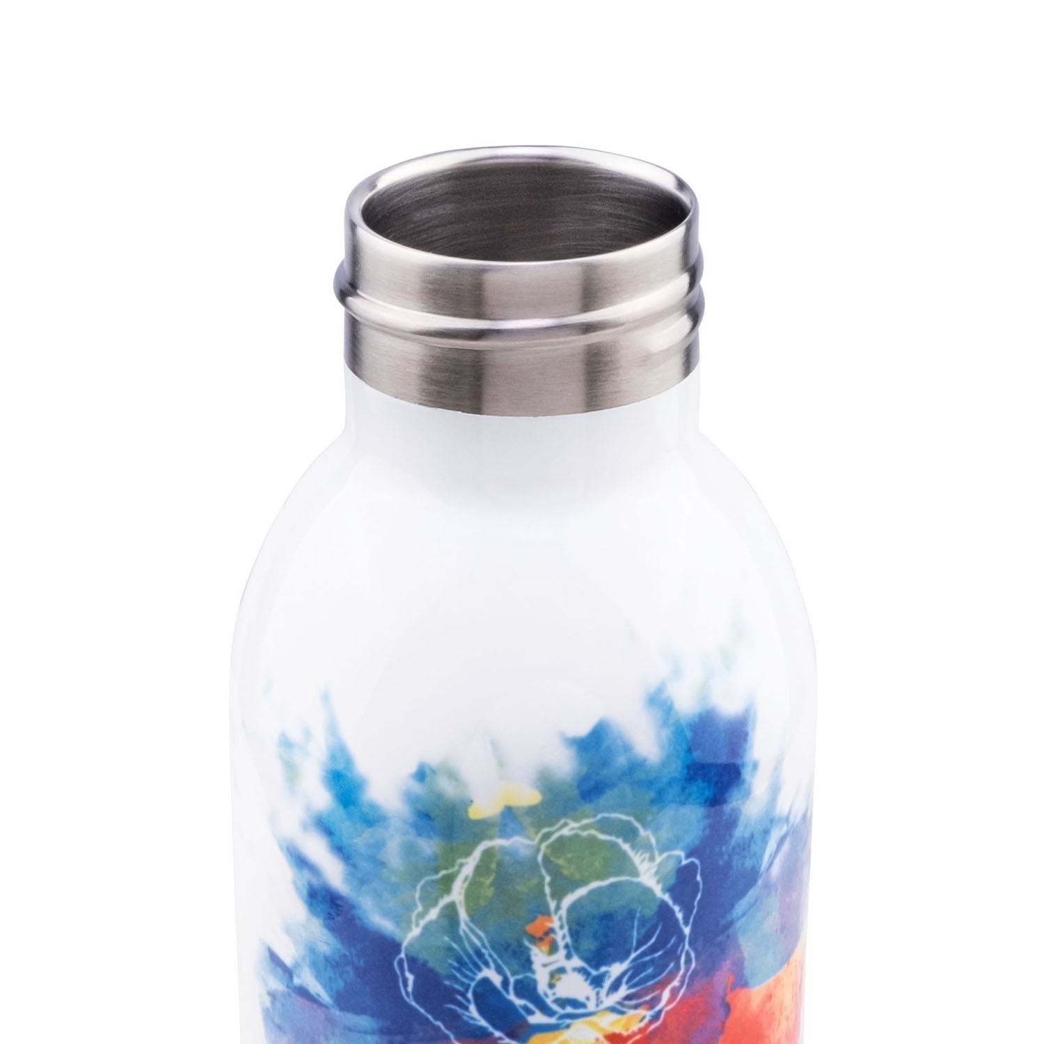 B Bottle  Twin 500 ml / 16.9 fl. oz.  Watercolor Red & Blue-Casa Bugatti USA