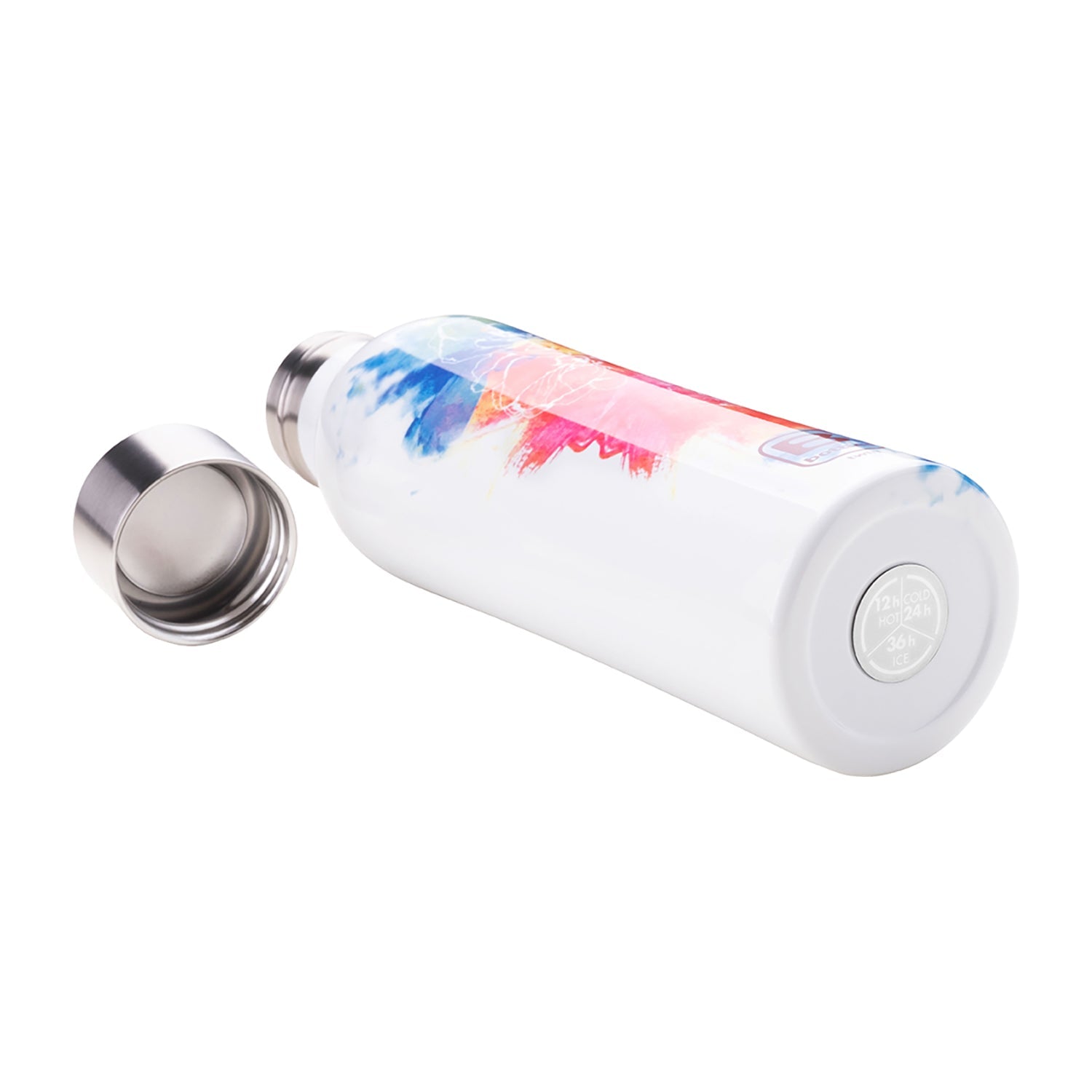 B Bottle  Twin 500 ml / 16.9 fl. oz.  Watercolor Red & Blue-Casa Bugatti USA