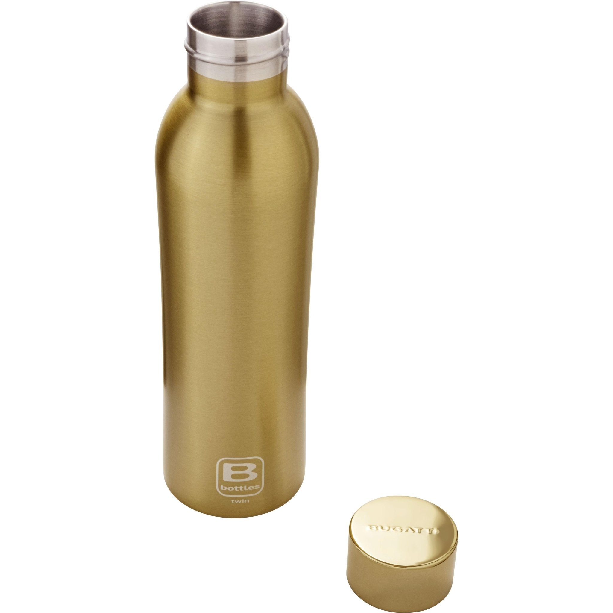 B Bottle  Twin 350 ml / 11.8 fl. oz  Gold Brushed-Casa Bugatti USA