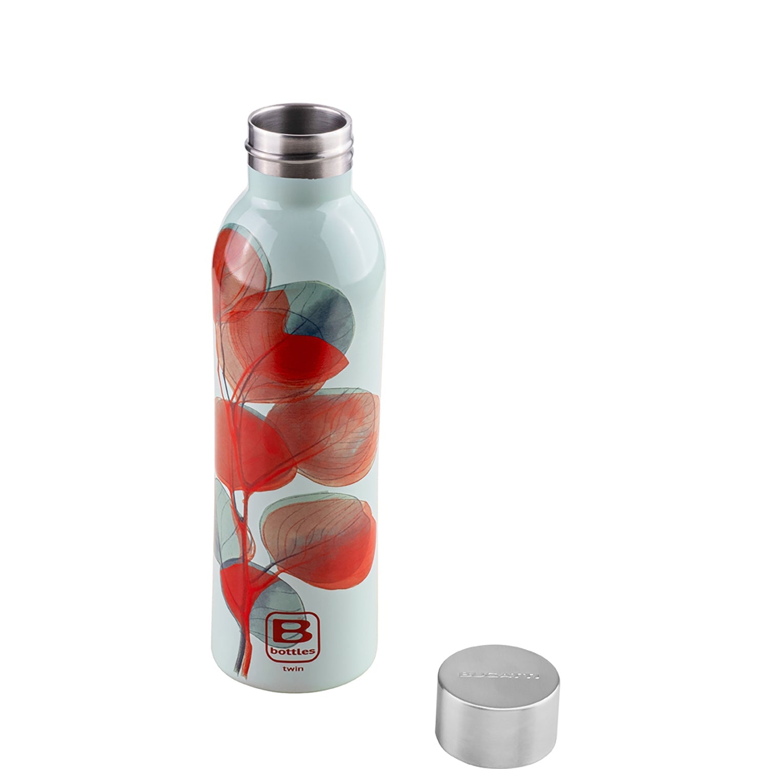 B Bottle  Twin 500 ml / 16.9 fl. oz.  Leaves Azure-Casa Bugatti USA