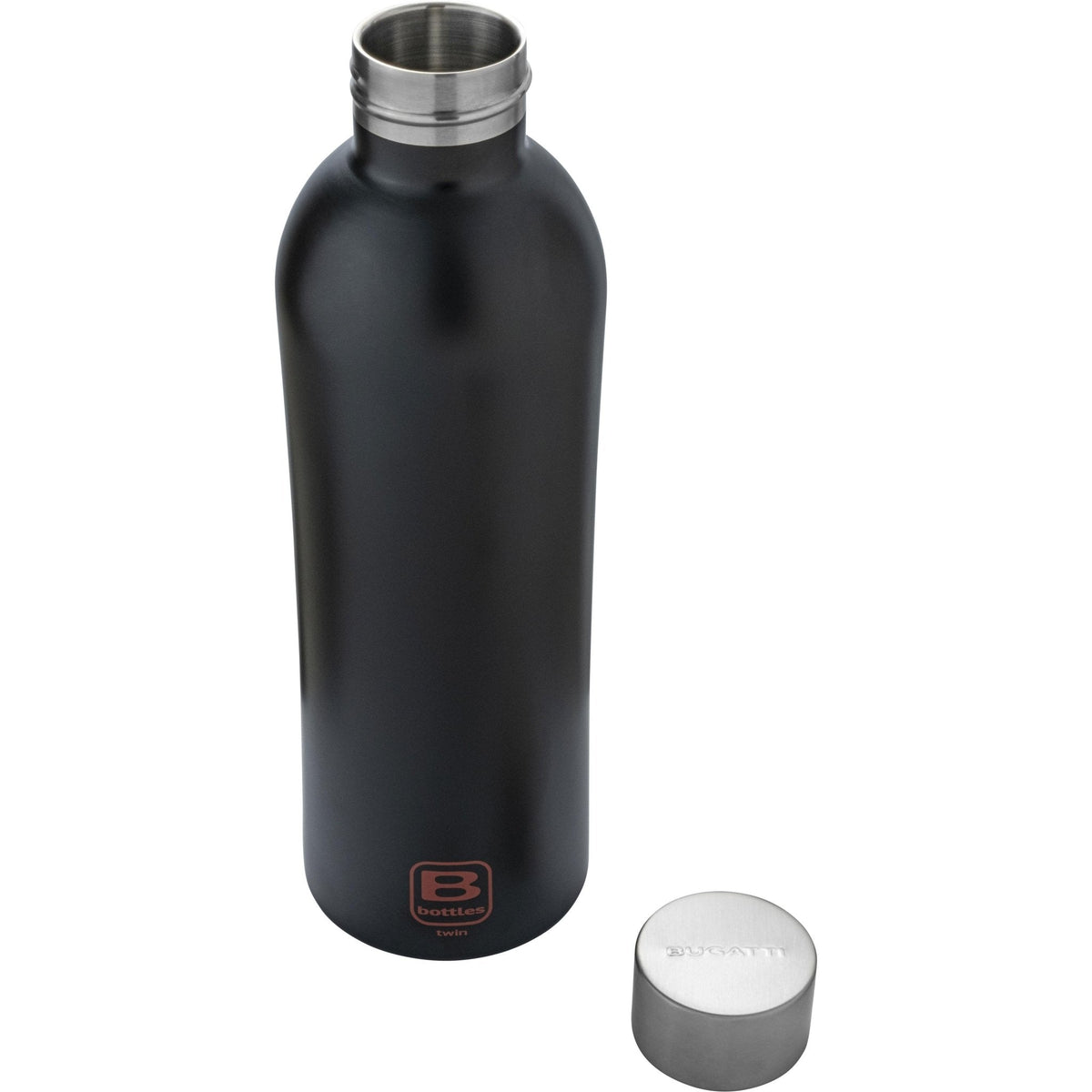 B Bottle  Twin 800 ml / 27 fl. oz.  Nero Opaco-Casa Bugatti USA