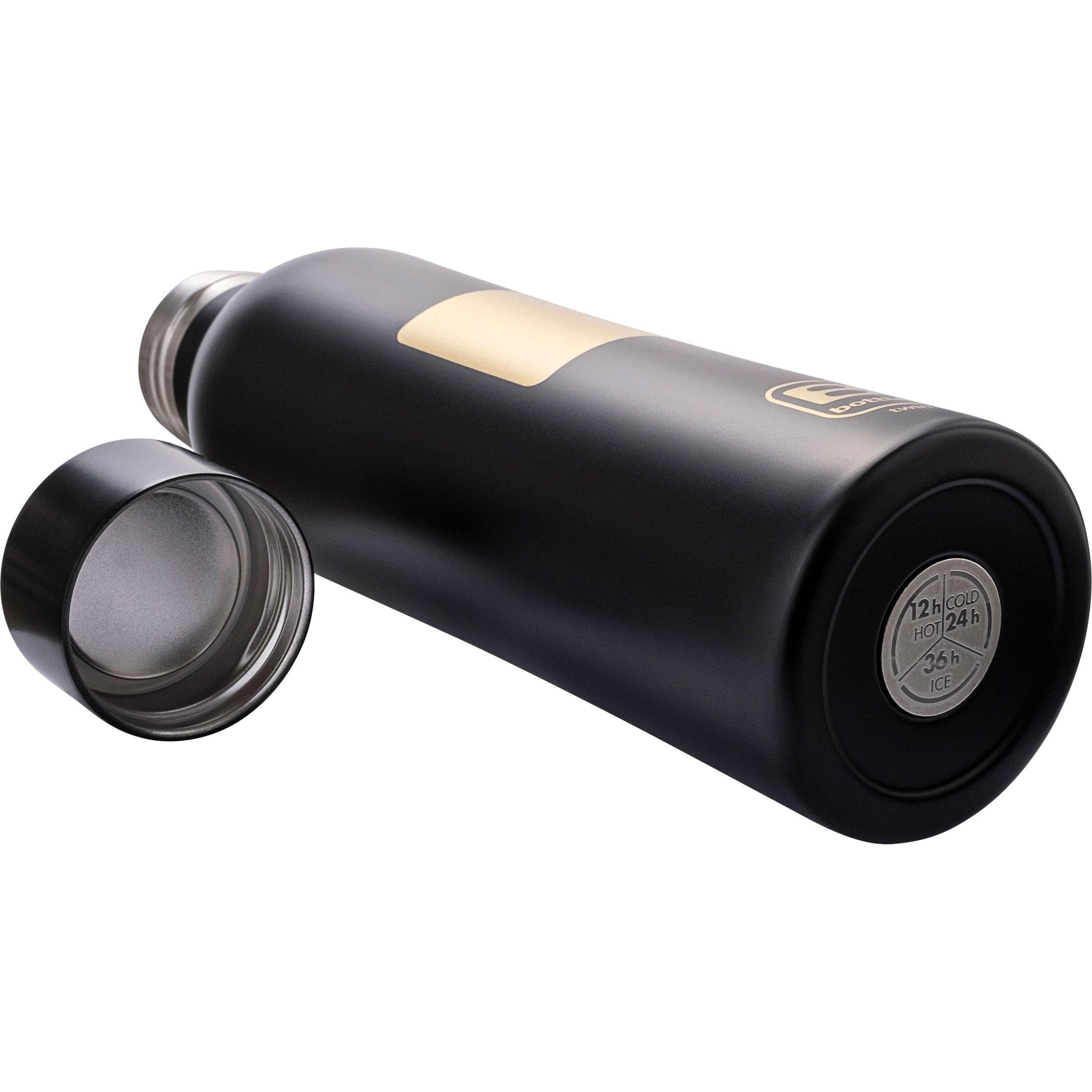 B Bottle  Twin 500 ml / 16.9 fl. oz.  Square Gold-Casa Bugatti USA