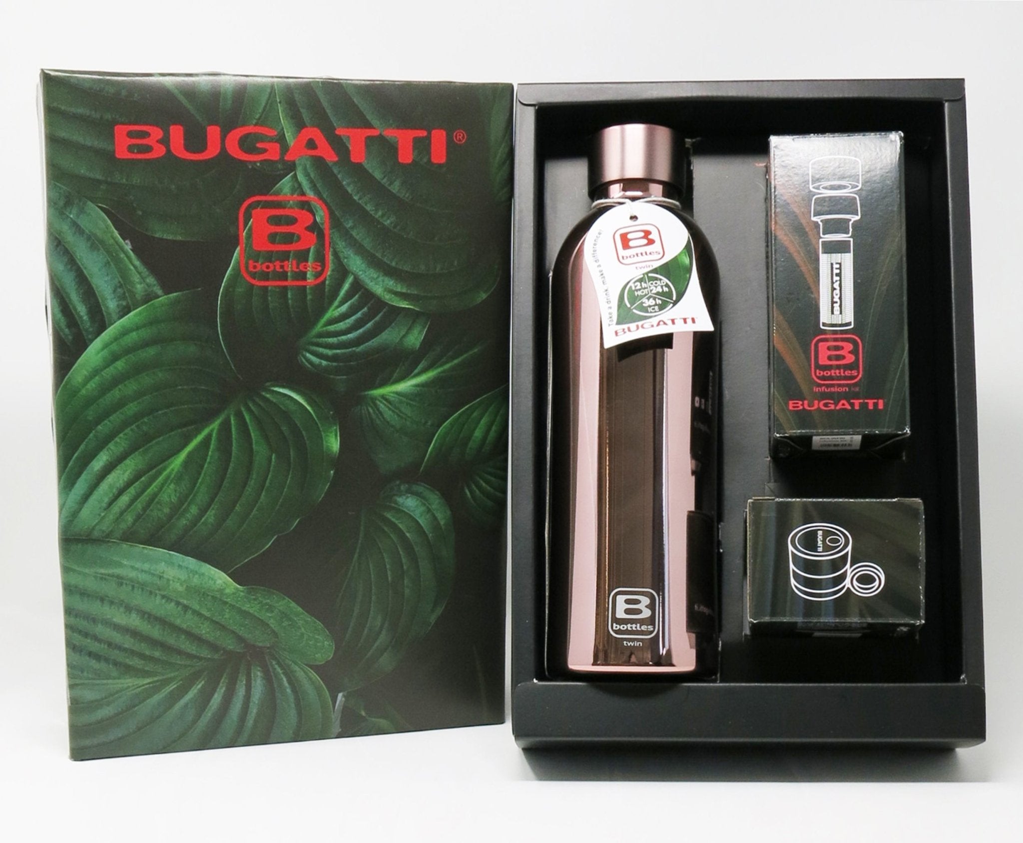 B Bottle  Twin 800 ml / 27 fl. oz.  Rose Gold Lux-Casa Bugatti USA