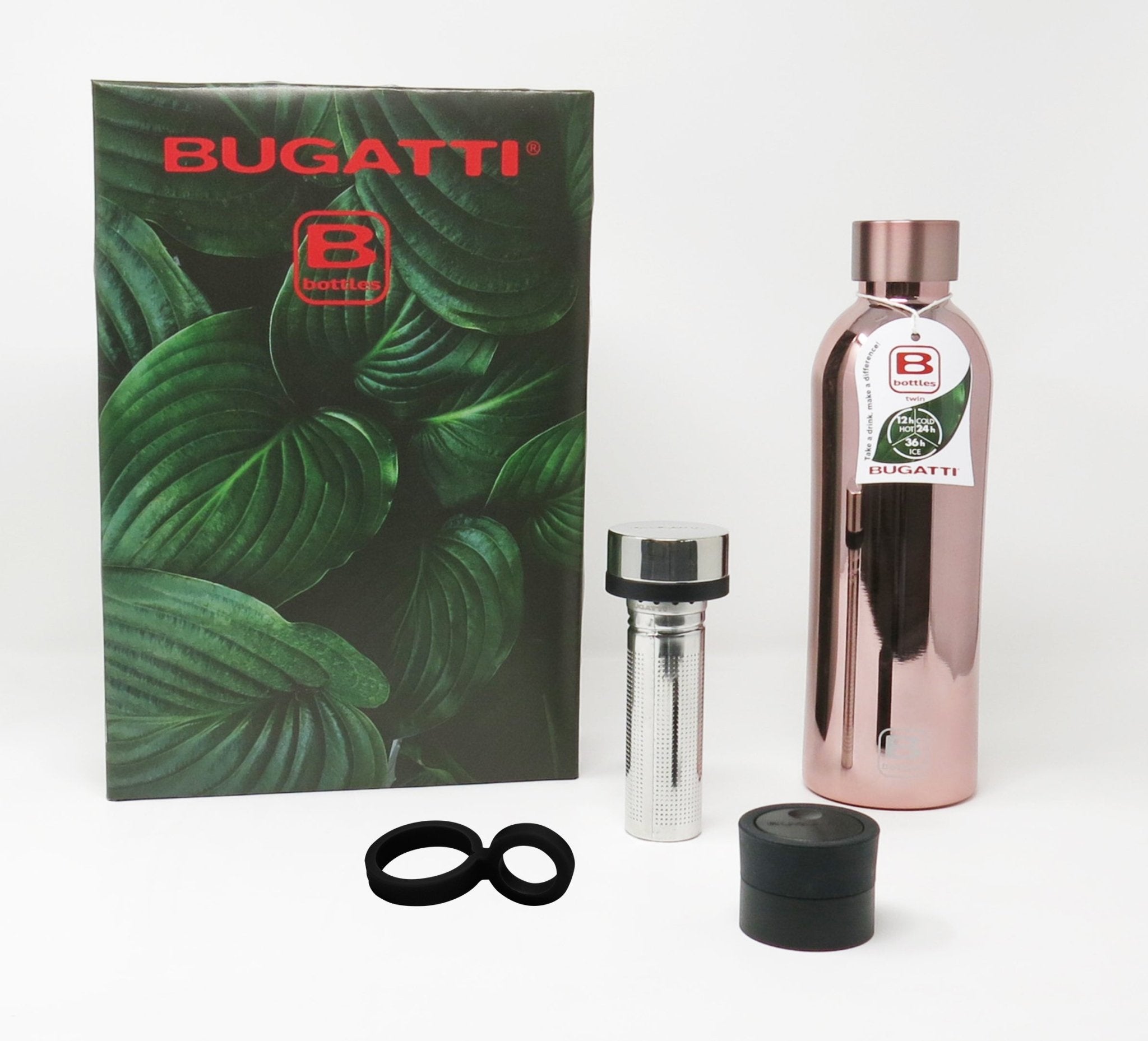 B Bottle  Twin 800 ml / 27 fl. oz.  Rose Gold Lux-Casa Bugatti USA
