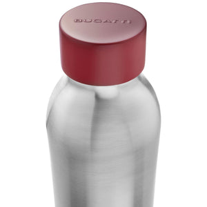 Steel Brushed Red Lid