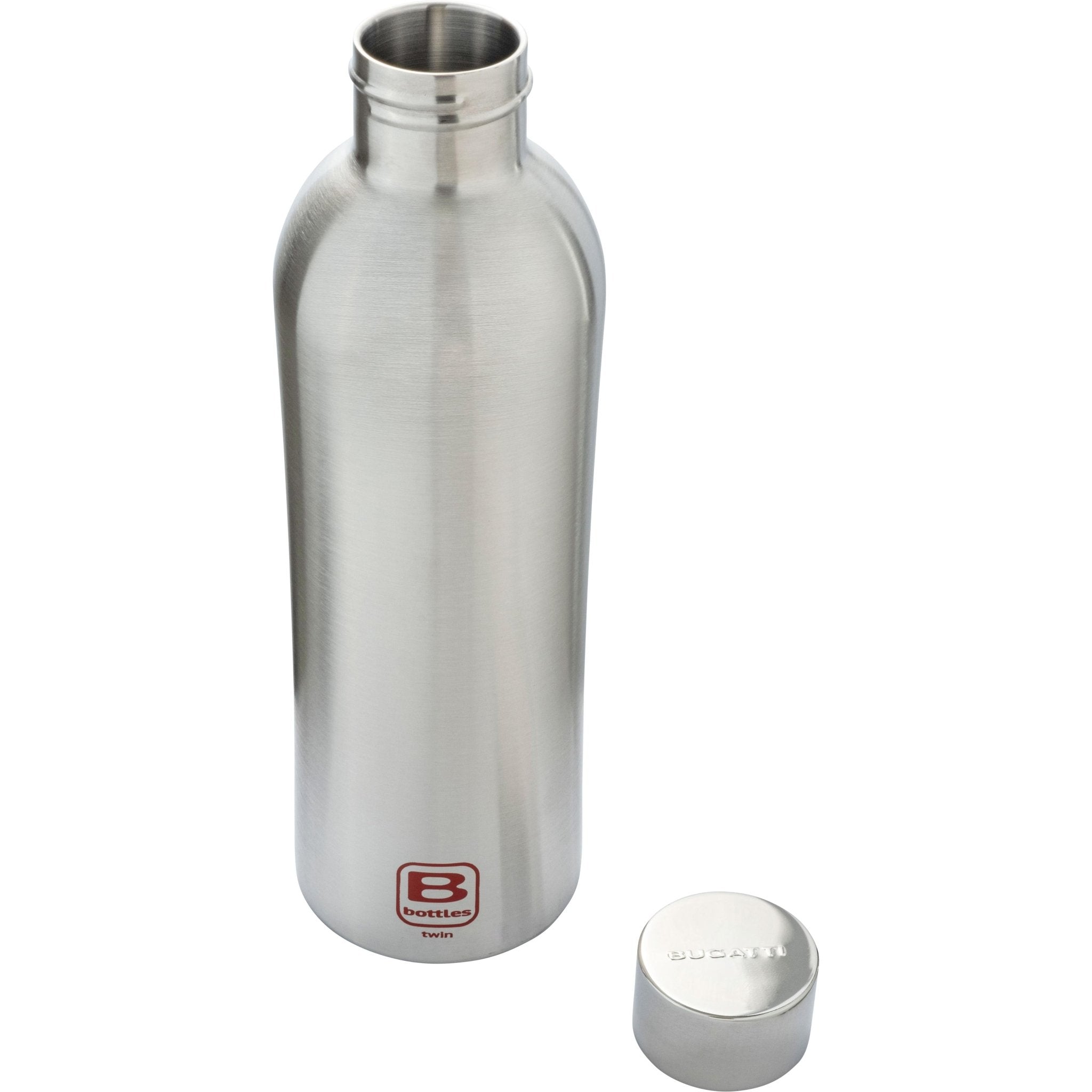 B Bottle  Twin 800 ml / 27 fl. oz.  Steel Brushed-Casa Bugatti USA