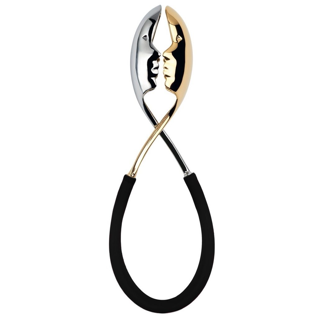 Bugatti Kiss Salad Tong  - GOLD / BLACK-Casa Bugatti USA
