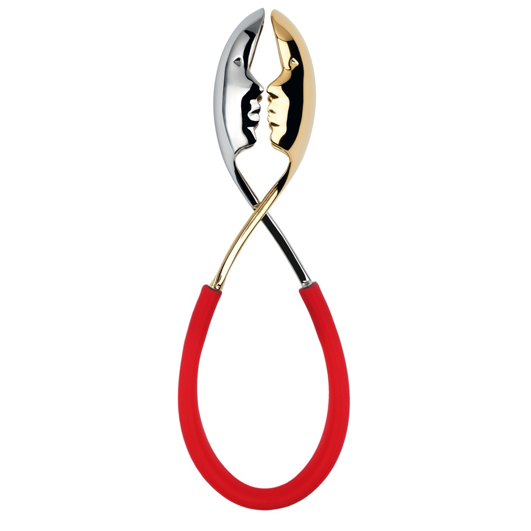 Bugatti Kiss Salad Tong  Gold / Red-Casa Bugatti USA