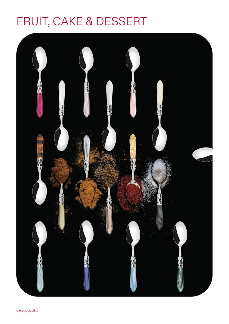 Dessert spoons and forks, catalogue page