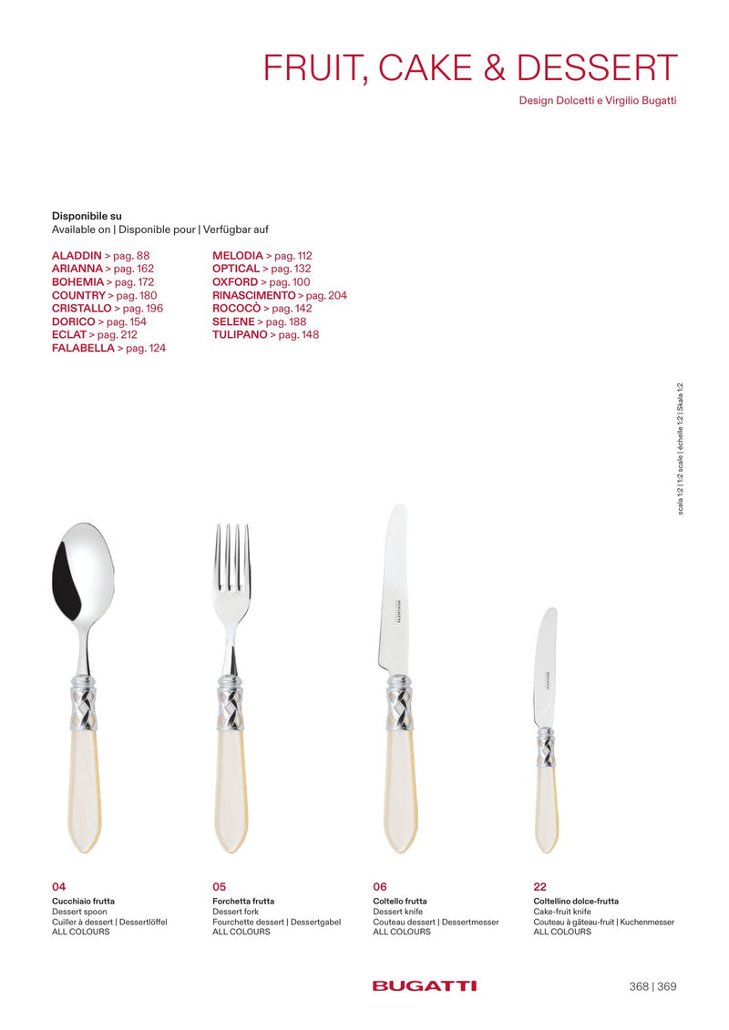 Cake and dessert forks, the pieces
