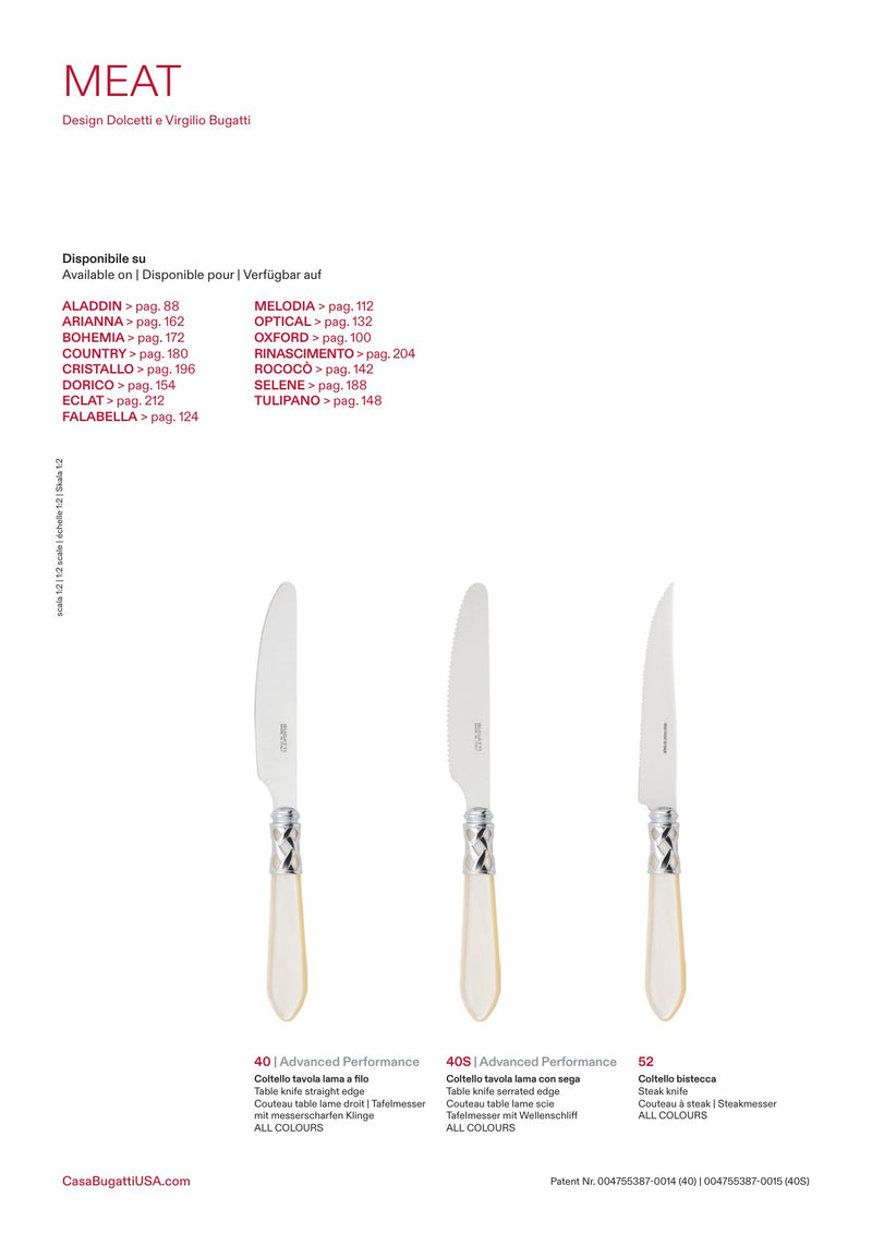 Steak knives, the pieces