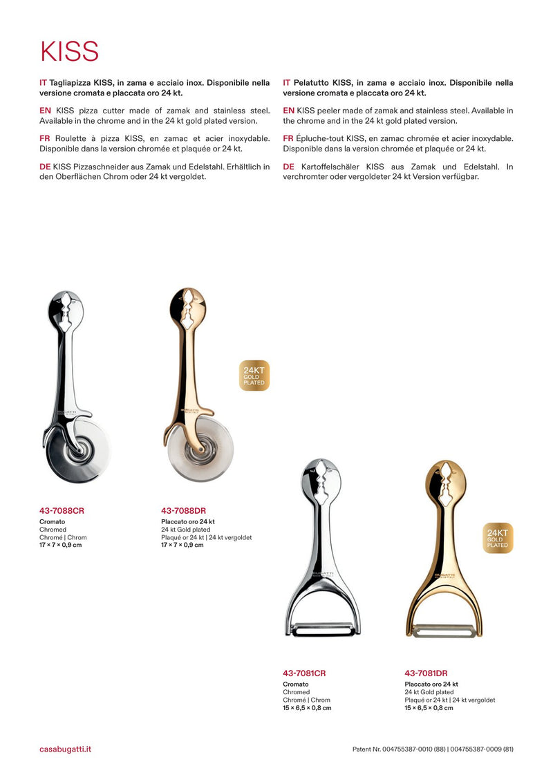 Kiss pizza cutter, catalogue page