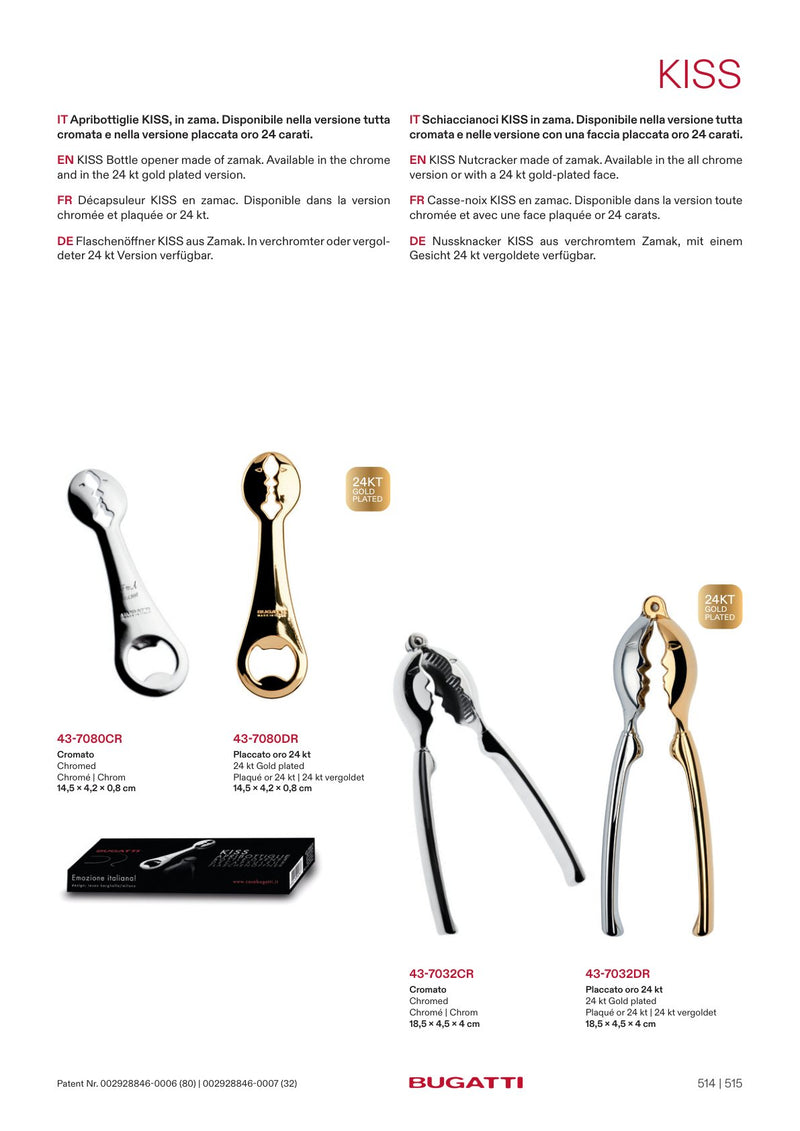 Kiss bottle opener, the pieces
