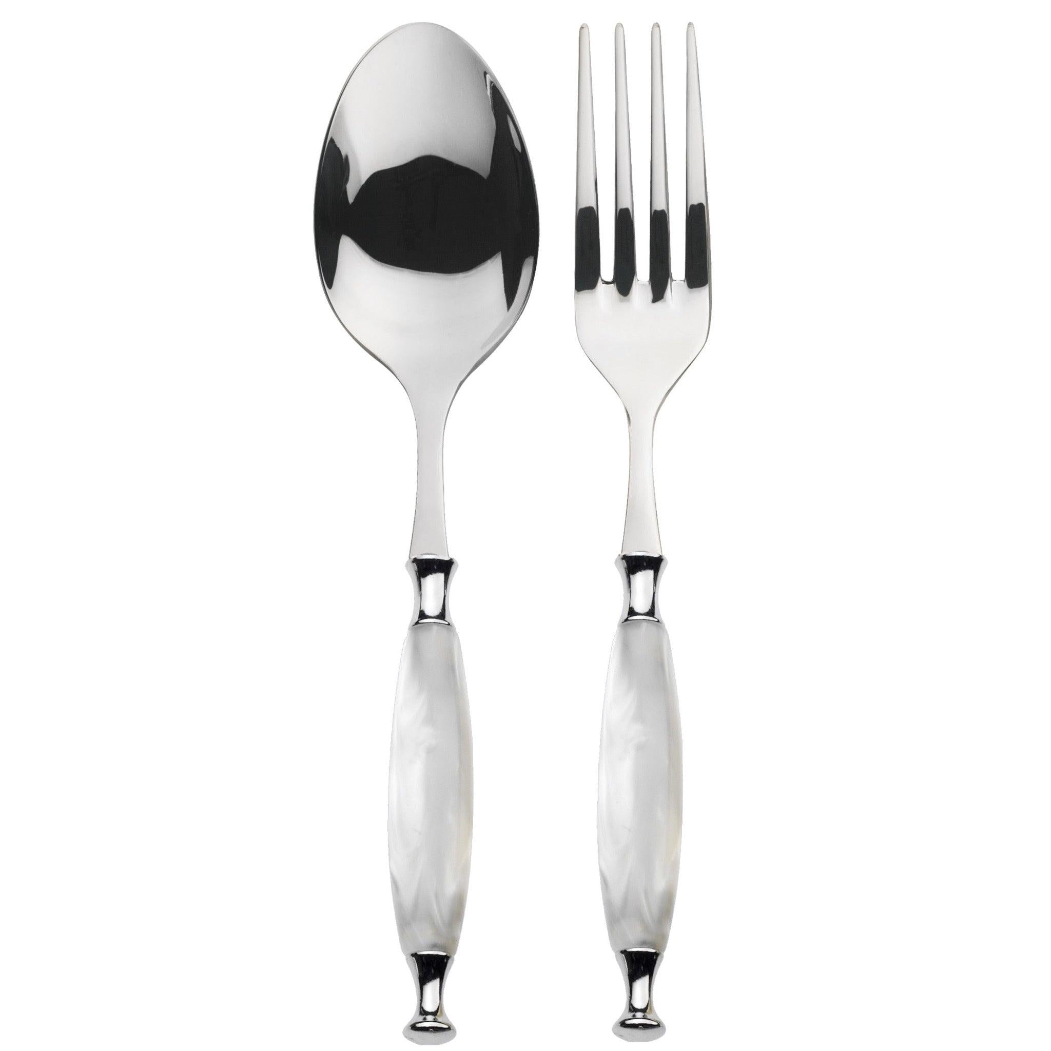 Country 2 Piece Serving Set - White-Casa Bugatti USA