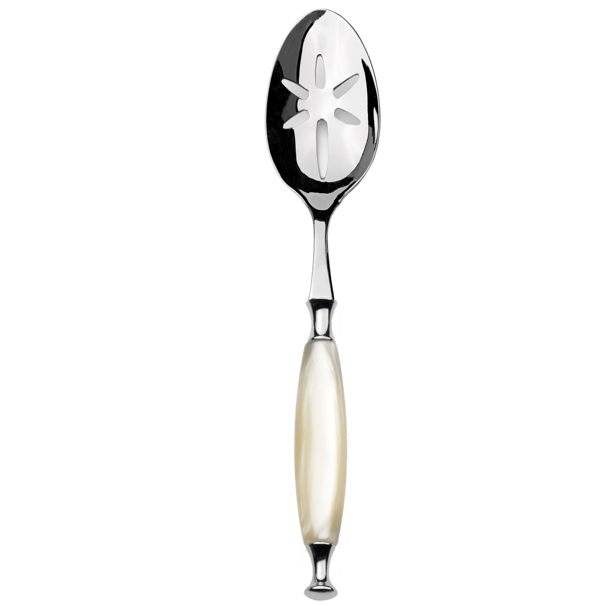 Country Slotted Serving Spoon - Ivory-Casa Bugatti USA