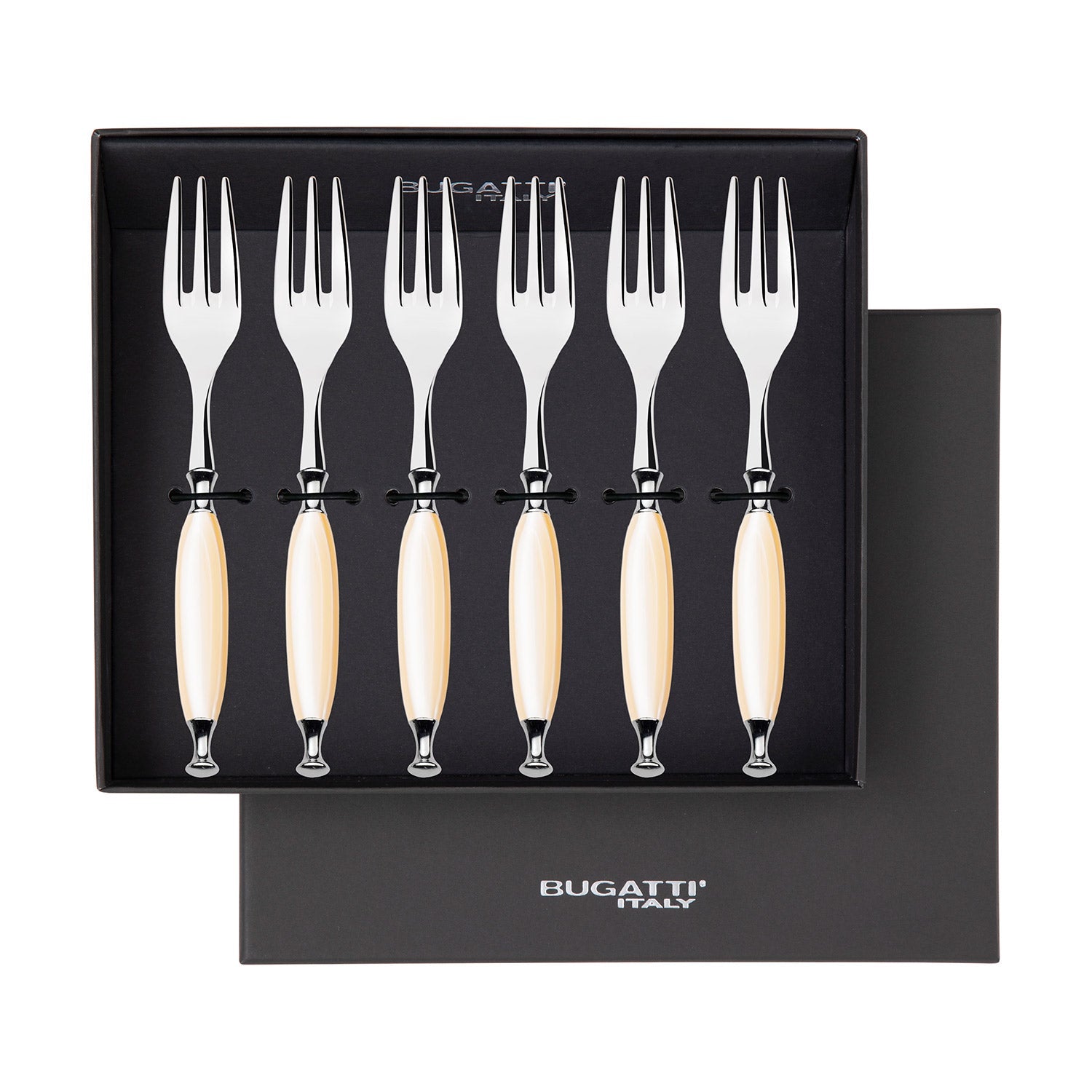 Country Cocktail / Cake Fork Set, Ivory | Casa Bugatti