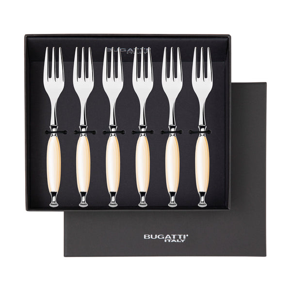 Country Cocktail / Cake Fork Set - Ivory-Casa Bugatti USA