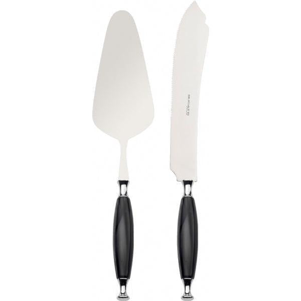Country 2 Piece Cake Serving Set black-Casa Bugatti USA