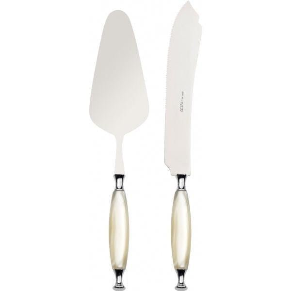 Country 2 Piece Cake Serving Set ivory-Casa Bugatti USA