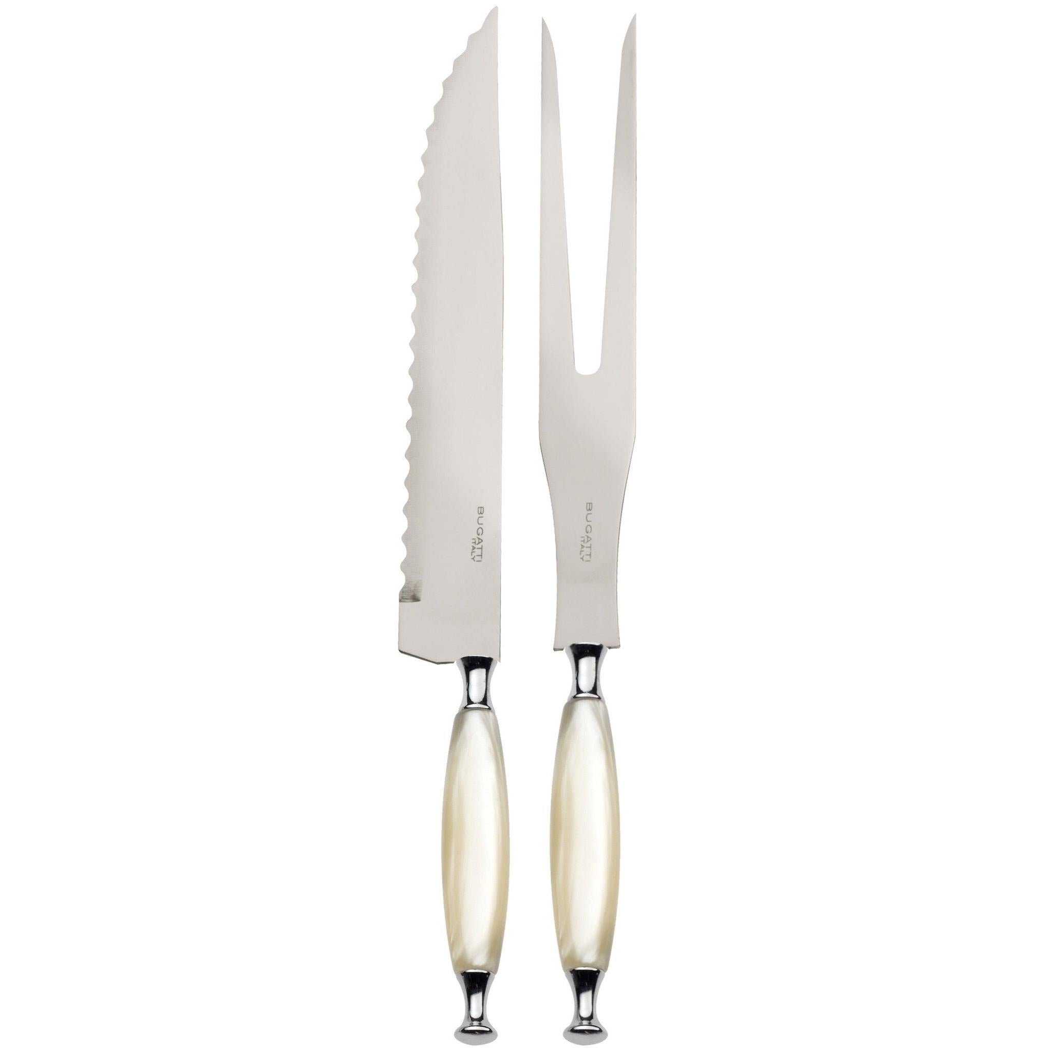 Country 2 Piece Carving Set ivory-Casa Bugatti USA