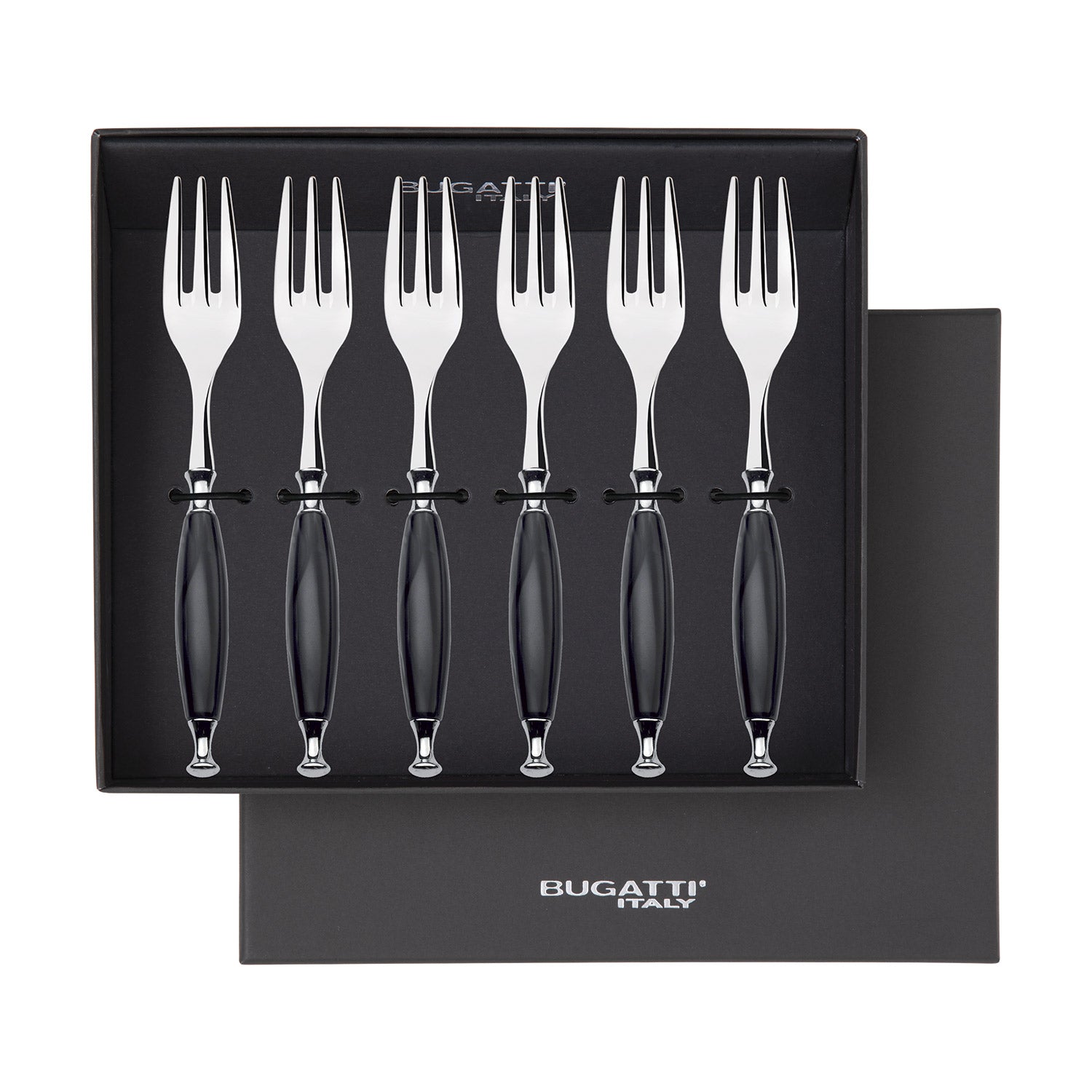 Country Cocktail / Cake Fork Set - black