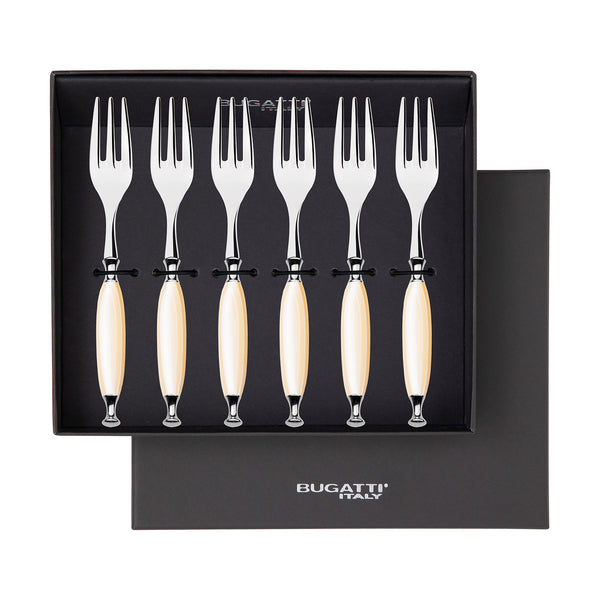 Country Cocktail / Cake Fork Set - Ivory