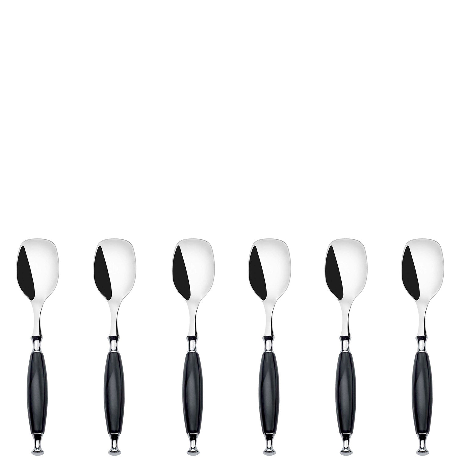 Country Ice Cream Spoons Set in gift box - Black