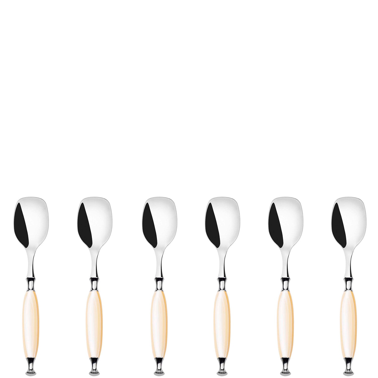 Country Ice Cream Spoons Set in gift box - Ivory