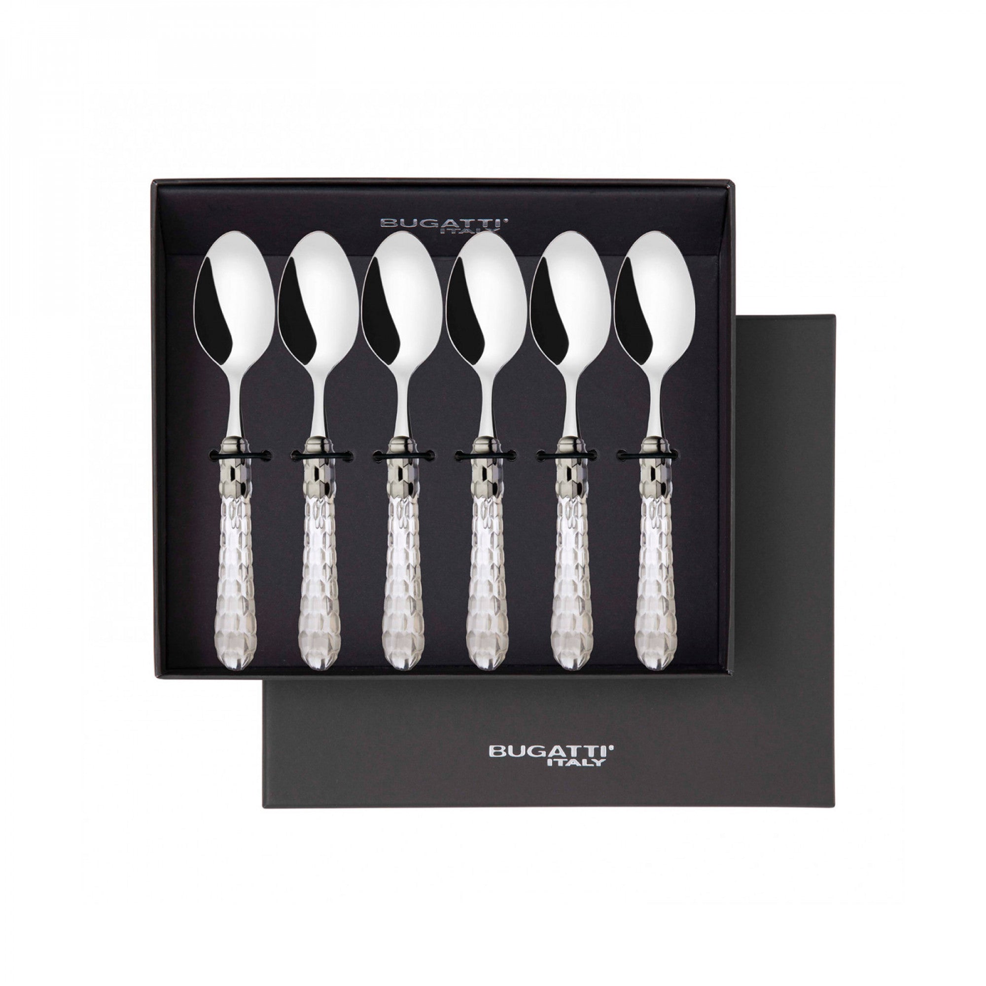 Cristallo Brilliant Coffee Spoons Set clear-Casa Bugatti USA