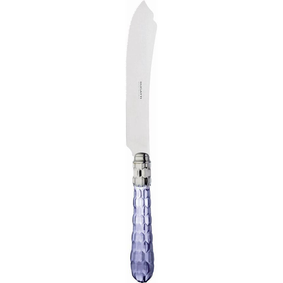 Cristallo Brilliant Cake Knife 28 cm (11.02 inch) - Blue Clear