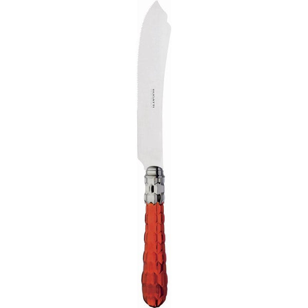 Cristallo Brilliant Cake Knife 28 cm (11.02 inch) - Red Clear
