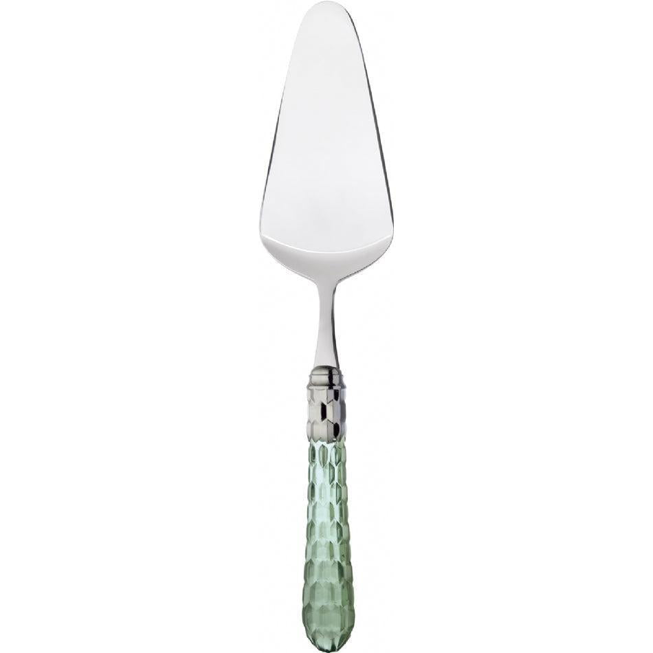 Cristallo Brilliant Cake Server - Green Clear