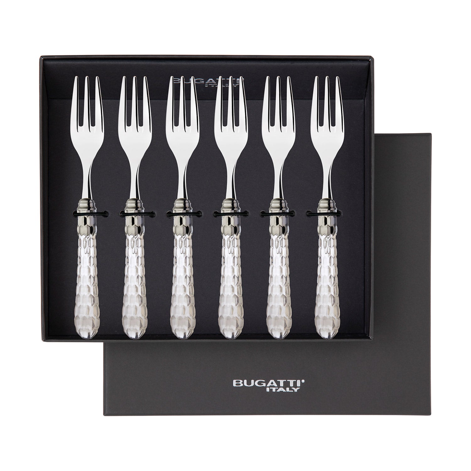 Cristallo Brilliant Cocktail Forks Set clear-Casa Bugatti USA