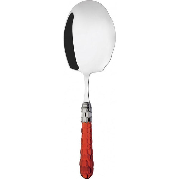 Cristallo Brilliant Kebab Serving Spoon - Red Clear