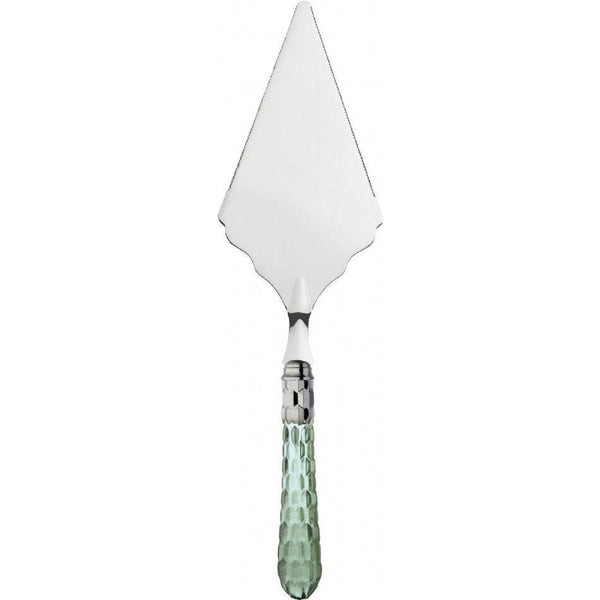 Cristallo Brilliant Large Cake Server serrated - Green Clear