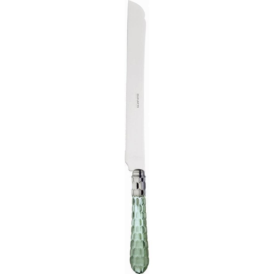 Cristallo Brilliant  Long Cake Knife 32 cm (12.60 inch) - Green Clear