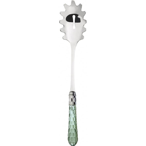Cristallo Brilliant Pasta / Spaghetti Server - Green Clear